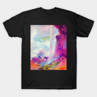 "Niagara Falls" by John Henry Twachtman (1894) TECHNICOLOR REMASTERED T-Shirt